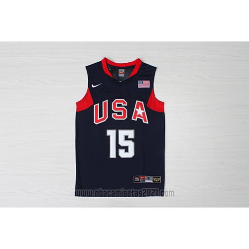 Camiseta USA 2008 Anthony #15 Azul